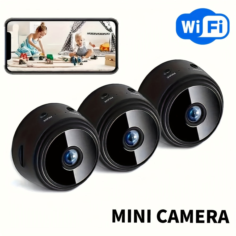Rechargeable Mini Security Camera - 2.4GHz WiFi for Indoor & Outdoor