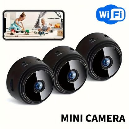 Rechargeable Mini Security Camera - 2.4GHz WiFi for Indoor & Outdoor
