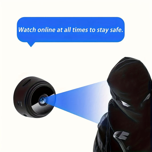 Rechargeable Mini Security Camera - 2.4GHz WiFi for Indoor & Outdoor