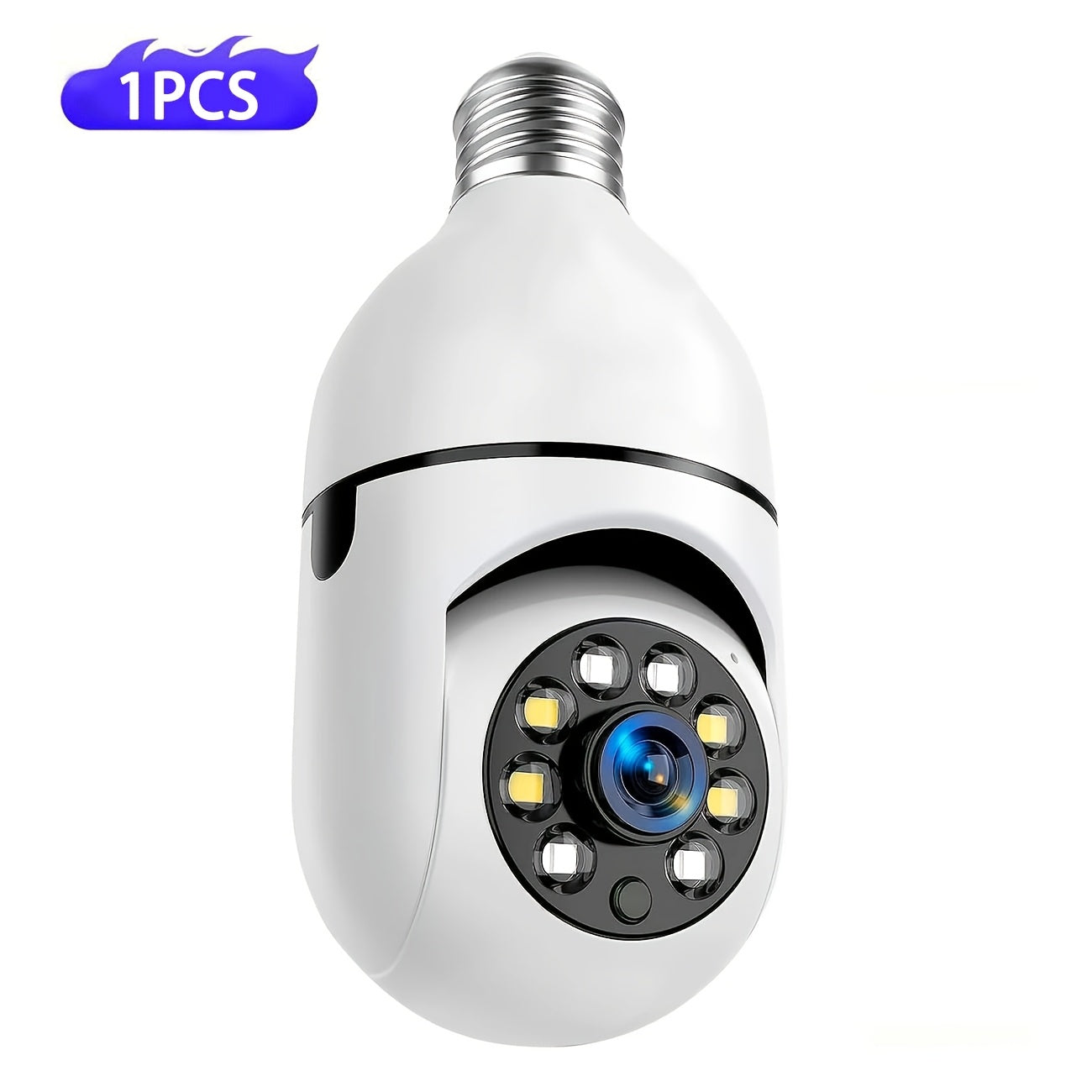 2K 3MP Bulb Security Camera - All-in-One AI 360° PTZ with E27 Base, 2.4G Wi-Fi & 2-Way Audio