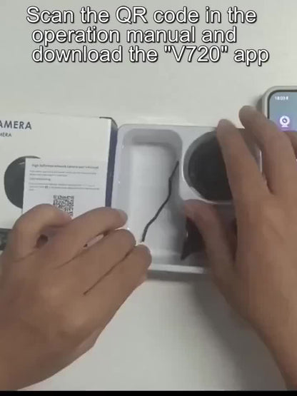 Rechargeable Mini Security Camera - 2.4GHz WiFi for Indoor & Outdoor