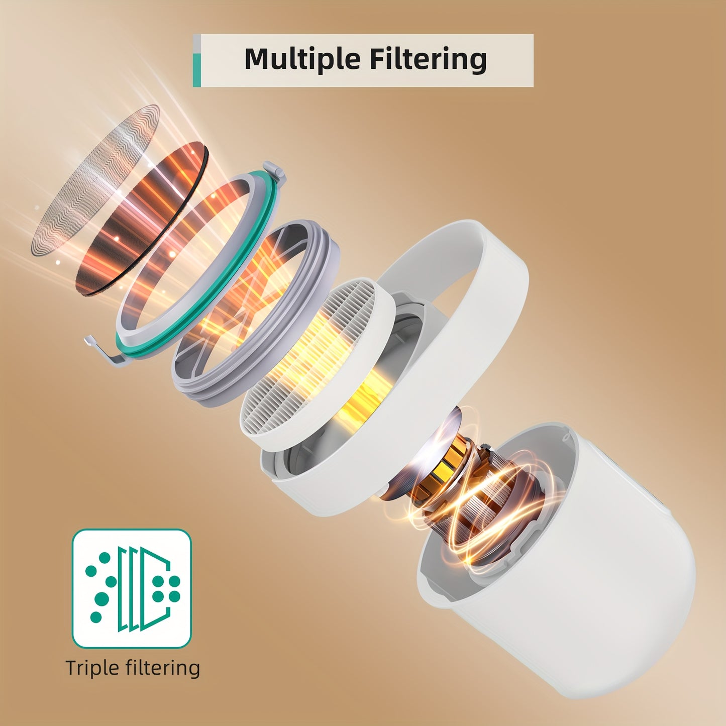 All-in-1 Pet Grooming Vacuum - 17-Piece Kit for Mess-Free Hair & Nail Care at Home, Low Noise for Dogs/Cats