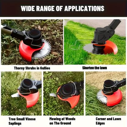 3-in-1 Cordless Lawn Mower - Lightweight Portable Electric Tool for Small Gardens, Trimming & Edging