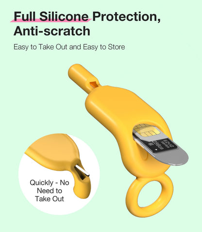 3-Pack SIM Ejector Tool Kit with Storage Case - Compatible with iPhone, Samsung, iPad & All Cell Phones