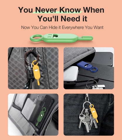 3-Pack SIM Ejector Tool Kit with Storage Case - Compatible with iPhone, Samsung, iPad & All Cell Phones