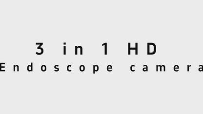 HD Endoscope Camera for iPhone Android - 1920P IP67 Waterproof Borescope with 8 LEDs, 16.5ft Semi-Rigid Cable